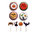 Set 96 cápsulas cupcake y 24 banderitas Halloween Ibili