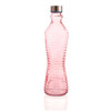 Botella cristal 1L line Rosa