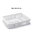 Escurreplatos rectangular blanco Plasticforte