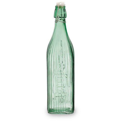Botella cuadrada 1 L VIBa verde
