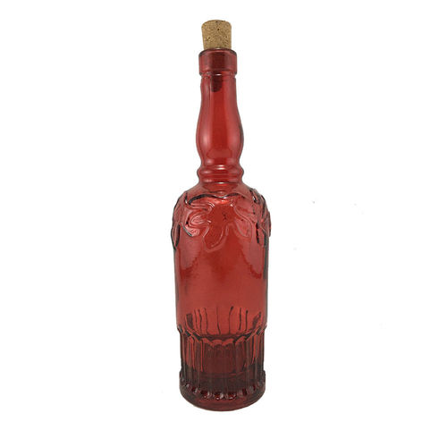 Botella reciclada Hojas 700 ml roja