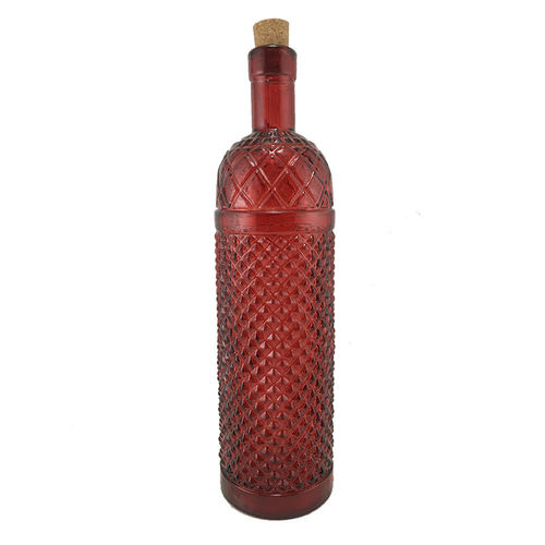 Botella reciclada Diamante 700 ml roja
