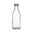 Botella cuadrada 1l transparente Vivalto